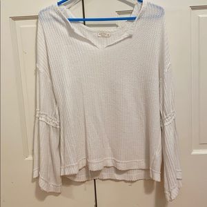 White rustic sweater